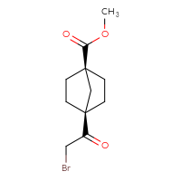 Chemical structure of methyl (1s,4s)-4-(2-bromoacetyl)bicyclo[2.2.1]heptane-1-carboxylate - CSSB20620688412