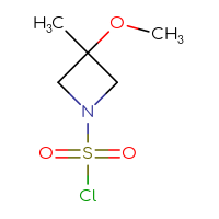 Chemical structure of 3-methoxy-3-methylazetidine-1-sulfonyl chloride - CSSB00016178611