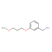Chemical structure of 1-[3-(3-methoxypropoxy)phenyl]methanamine - CSSB00000762194