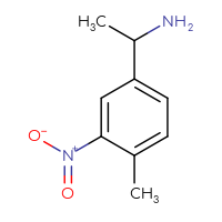 Chemical structure of 1-(4-methyl-3-nitrophenyl)ethan-1-amine - CSSB00000705784