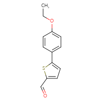Chemical structure of 5-(4-ethoxyphenyl)thiophene-2-carbaldehyde - CSSB00010244332