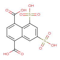 Chemical structure of 5,7-disulfonaphthalene-1,4-dicarboxylic acid - CSSB06359885754