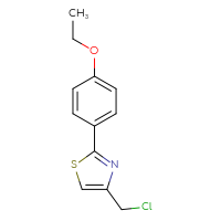 Chemical structure of 4-(chloromethyl)-2-(4-ethoxyphenyl)-1,3-thiazole - CSSB00000184551