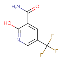 Chemical structure of 2-hydroxy-5-(trifluoromethyl)pyridine-3-carboxamide - CSSB00016183501