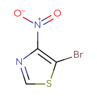 Chemical structure of 5-bromo-4-nitro-1,3-thiazole - CSSB00020897707