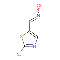 Chemical structure of N-[(2-chloro-1,3-thiazol-5-yl)methylidene]hydroxylamine - CSSB00015411735