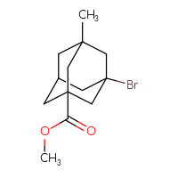 Chemical structure of methyl 3-bromo-5-methyladamantane-1-carboxylate - CSSB00103344344