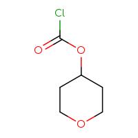 Chemical structure of oxan-4-yl carbonochloridate - CSSB00000724661