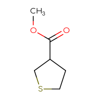Chemical structure of methyl thiolane-3-carboxylate - CSSB00012019182