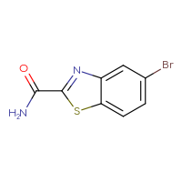 Chemical structure of 5-bromo-1,3-benzothiazole-2-carboxamide - CSSB09896622658