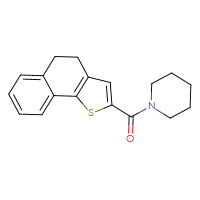 Chemical structure of 1-{4H,5H-naphtho[1,2-b]thiophene-2-carbonyl}piperidine - CSSB00027985783