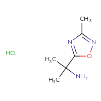 Chemical structure of 2-(3-methyl-1,2,4-oxadiazol-5-yl)propan-2-amine hydrochloride - CSSB00000729058