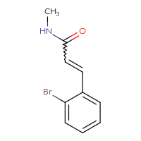 Chemical structure of 3-(2-bromophenyl)-N-methylprop-2-enamide - CSSB00000155052