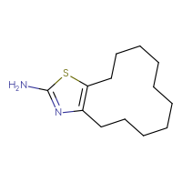 Chemical structure of 4H,5H,6H,7H,8H,9H,10H,11H,12H,13H-cyclododeca[d][1,3]thiazol-2-amine - CSSB00000288484
