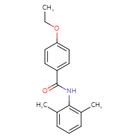 Chemical structure of N-(2,6-dimethylphenyl)-4-ethoxybenzamide - CSSB00047757154