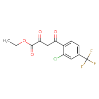 Chemical structure of ethyl 4-[2-chloro-4-(trifluoromethyl)phenyl]-2,4-dioxobutanoate - CSSB20504694098