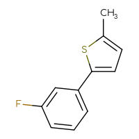 Chemical structure of 2-(3-fluorophenyl)-5-methylthiophene - CSSB00000103441