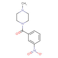 Chemical structure of 1-methyl-4-(3-nitrobenzoyl)piperazine - CSSB00000483611