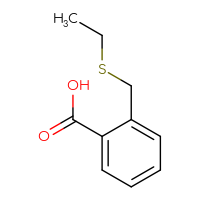 Chemical structure of 2-[(ethylsulfanyl)methyl]benzoic acid - CSSB00000722189