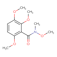 Chemical structure of N,2,3,6-tetramethoxy-N-methylbenzamide - CSSB07075639703
