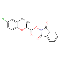 Chemical structure of 1,3-dioxo-2,3-dihydro-1H-isoindol-2-yl (2S)-2-(4-chloro-2-methylphenoxy)propanoate - CSSB00116225938