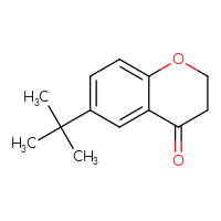 Chemical structure of 6-tert-butyl-3,4-dihydro-2H-1-benzopyran-4-one - CSSB00000744571