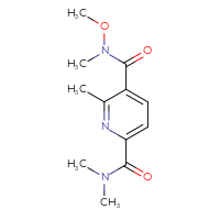 Chemical structure of N5-methoxy-N2,N2,N5,6-tetramethylpyridine-2,5-dicarboxamide - CSSB01395046678
