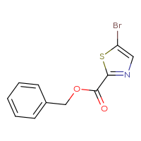 Chemical structure of benzyl 5-bromo-1,3-thiazole-2-carboxylate - CSSB00113674707
