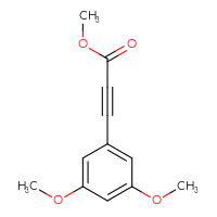 Chemical structure of methyl 3-(3,5-dimethoxyphenyl)prop-2-ynoate - CSSB00012100129