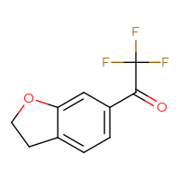 Chemical structure of 1-(2,3-dihydro-1-benzofuran-6-yl)-2,2,2-trifluoroethan-1-one - CSSB00015253408