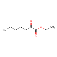 Chemical structure of ethyl 2-oxoheptanoate - CSSB00000104875
