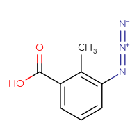 Chemical structure of 3-azido-2-methylbenzoic acid - CSSB03439745245