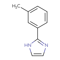 Chemical structure of 2-(3-methylphenyl)-1H-imidazole - CSSB00011393228