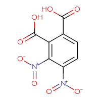 Chemical structure of 3,4-dinitrobenzene-1,2-dicarboxylic acid - CSSB00020624081