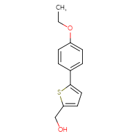 Chemical structure of [5-(4-ethoxyphenyl)thiophen-2-yl]methanol - CSSB00010228581