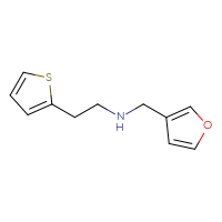 Chemical structure of [(furan-3-yl)methyl][2-(thiophen-2-yl)ethyl]amine - CSSB00011788798