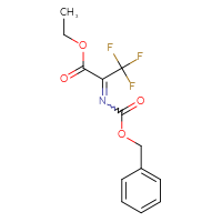 Chemical structure of ethyl 2-{[(benzyloxy)carbonyl]imino}-3,3,3-trifluoropropanoate - CSSB00000073056