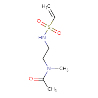 Chemical structure of N-(2-ethenesulfonamidoethyl)-N-methylacetamide - CSSB20990298425