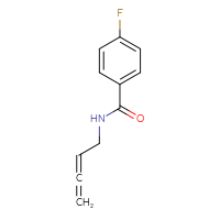 Chemical structure of N-(buta-2,3-dien-1-yl)-4-fluorobenzamide - CSSB00103320643
