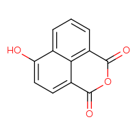 Chemical structure of 8-hydroxy-3-oxatricyclo[7.3.1.0⁵,¹³]trideca-1(13),5,7,9,11-pentaene-2,4-dione - CSSB00000029116