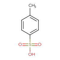 Chemical structure of 4-methylbenzene-1-sulfonic acid - CSSB00000182189