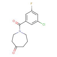 Chemical structure of 1-(3-chloro-5-fluorobenzoyl)azepan-4-one - CSSB01049541447
