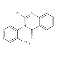 Chemical structure of 3-(2-methylphenyl)-2-sulfanyl-3,4-dihydroquinazolin-4-one - CSSB00000681209