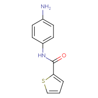 Chemical structure of N-(4-aminophenyl)thiophene-2-carboxamide - CSSB00000186507