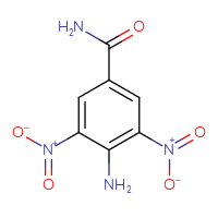 Chemical structure of 4-amino-3,5-dinitrobenzamide - CSSB00000032482