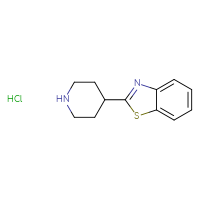 Chemical structure of 2-(piperidin-4-yl)-1,3-benzothiazole hydrochloride - CSSB02531768341