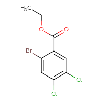 Chemical structure of ethyl 2-bromo-4,5-dichlorobenzoate - CSSB00053528945