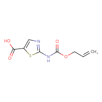 Chemical structure of 2-{[(prop-2-en-1-yloxy)carbonyl]amino}-1,3-thiazole-5-carboxylic acid - CSSB00116437320