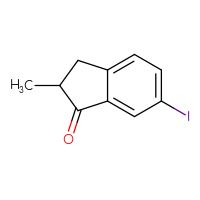 Chemical structure of 6-iodo-2-methyl-2,3-dihydro-1H-inden-1-one - CSSB00014703666