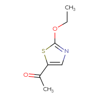 Chemical structure of 1-(2-ethoxy-1,3-thiazol-5-yl)ethan-1-one - CSSB00153493706